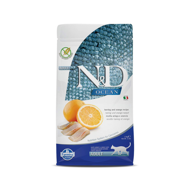 Farmina N&D Ocean Herring & Orange Adult Dry Cat Food