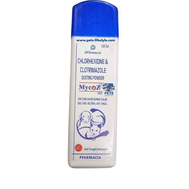 Mycoz Pet Dusting Powder Anti Fungal Antiseptic 120g
