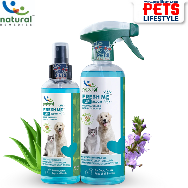 Natural Remedies Fresh Me Up Bloom Dry Shampoo for Dogs and Cats