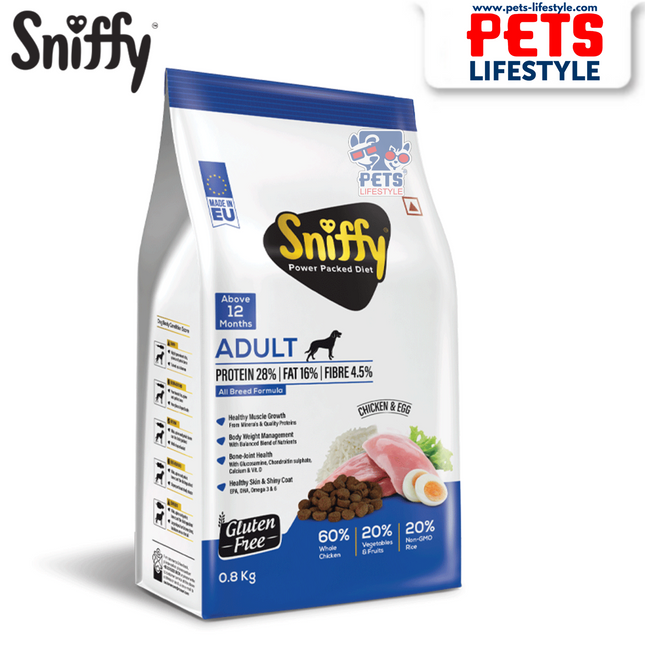 Sniffy Adult Dry Food  – Power-Packed Nutrition & Balanced Diet for Dogs