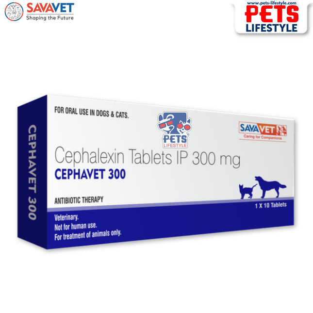 Savavet Cephavet 300 (Cephalexin 300 mg) Tablet for Dogs & Cats