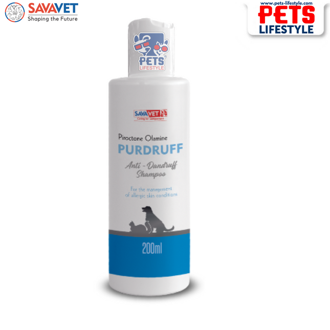 Savavet Purdruff Anti-Dandruff Shampoo for Dogs & Cats  200 ml