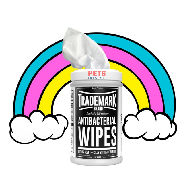 Pet-Safe Anti-Bacterial Disinfectant (80 Wipes)