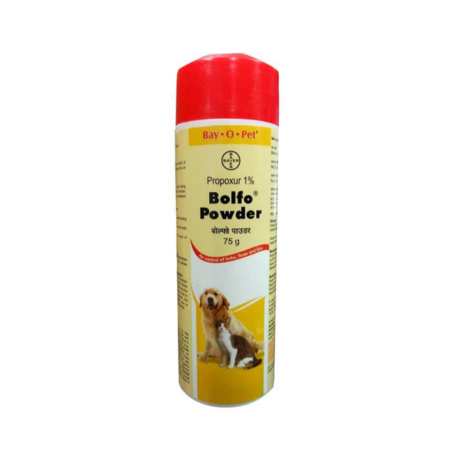 Elanco Bolfo Powder For Ticks, Fleas, Lice Control 75gm