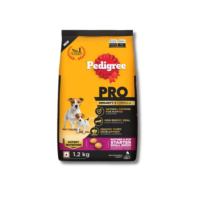 Pedigree PRO Expert Nutrition Lactating/Pregnant Mother & Puppy Starter (3-12 Weeks) Small Breed Dog Dry Food