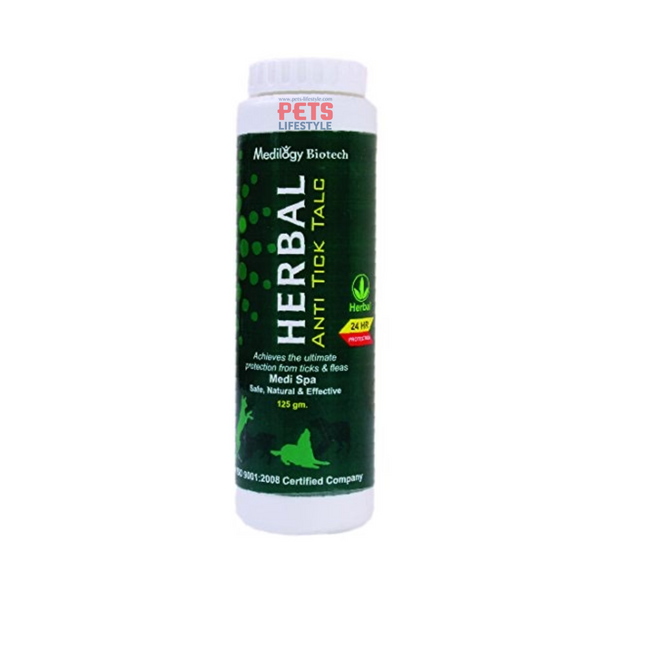 Medilogy Biotech Dog Herbal Anti tick Talc 125 gm