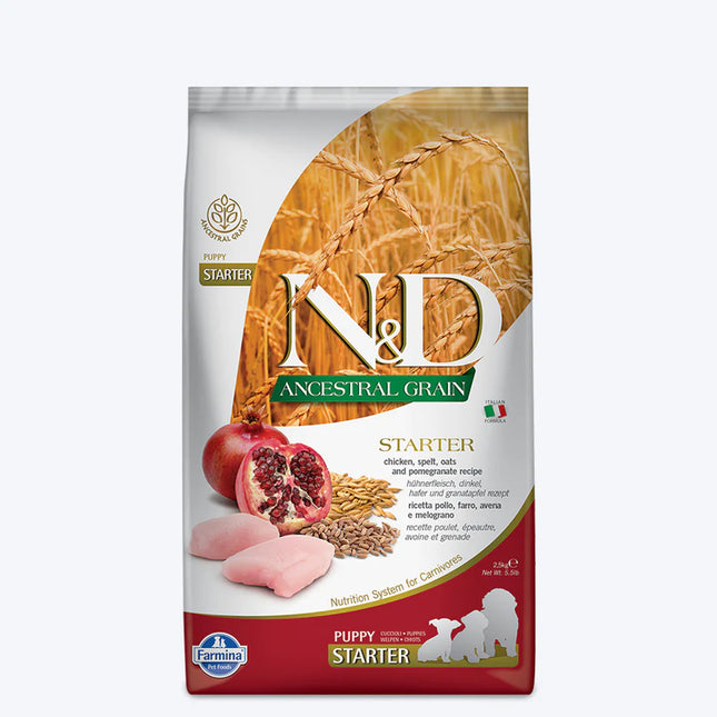 Farmina N&D Low Grain Starter Puppy Food - Chicken & Pomegranate - All Breeds