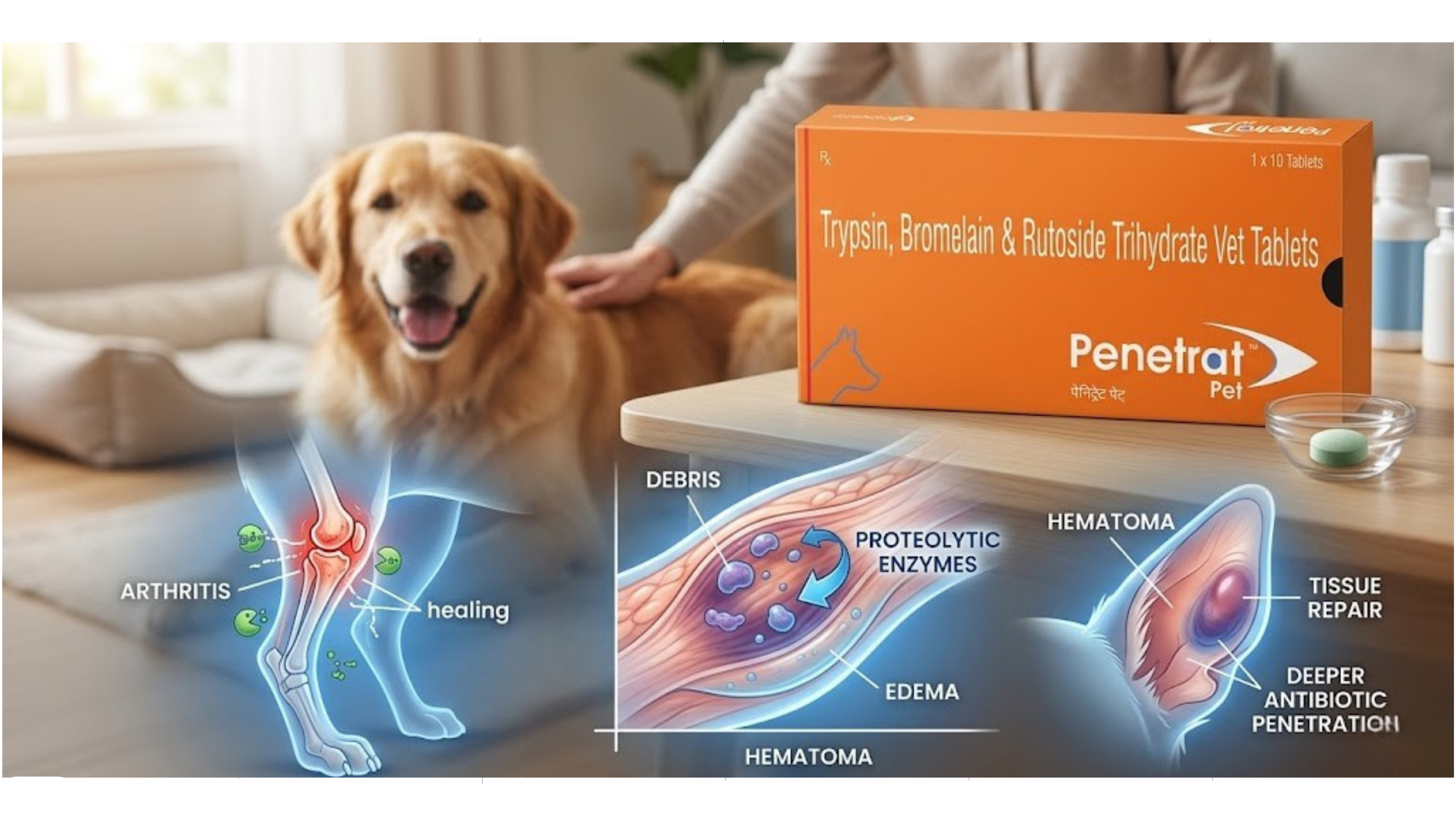 Penetrat Pet Tablets for Dogs – Complete Guide to Uses, Benefits, Dosage & Recovery Support