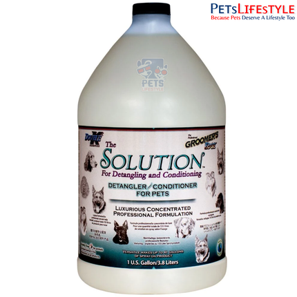 Double K The Solution Conditioner 3.8 L – Professional Detangling & Coat Conditioning Treatment | 6:1 Concentrate