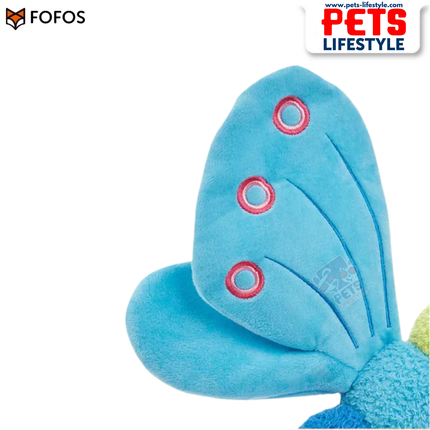 FOFOS Jumbo Butterfly (Blue & Pink)D og Toy Soft Plush Jumbo Dog Toy for Dogs