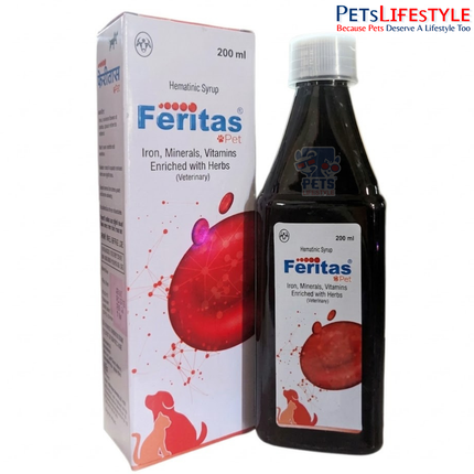 Intas Feritas Pet Syrup For Dogs & Cats 200ml