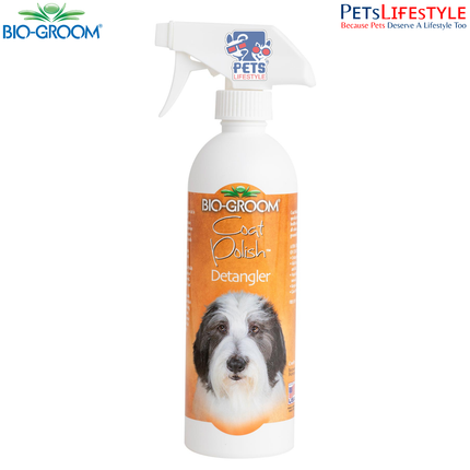 Bio Groom Coat Polish Spray On Sheen Professional Shine & Tangle Remover