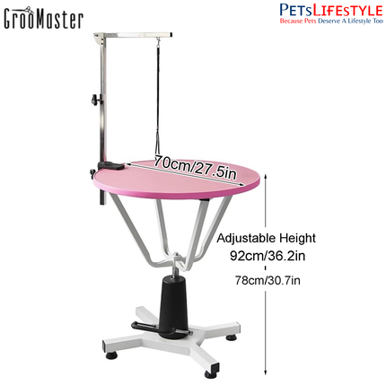 Groo Master N-204C Hydraulic Grooming Table – Compact Stable Lift Table for All Pets