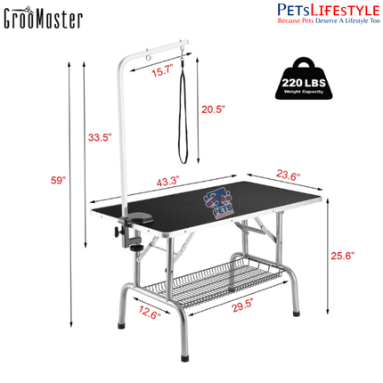 Groo Master N-301 Folding Grooming Table – Classic Design with Practical Utility