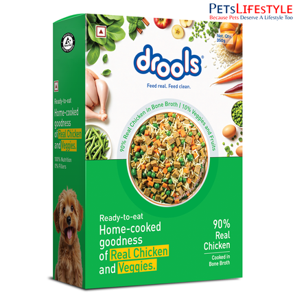 Drools Tetra Pack Real Chicken Veggies Wet Dog Food