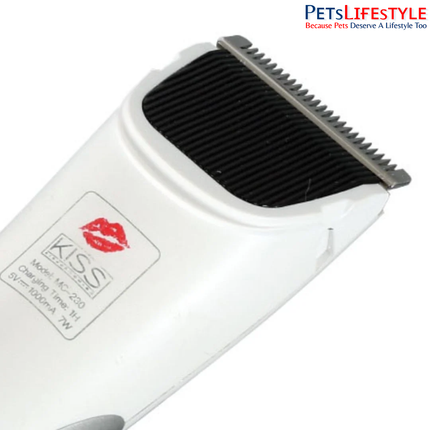 KISS Cordless Pet Trimmer MC-230 – 3 Adjustable Speeds, Low-Noise Grooming Clipper