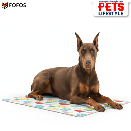 FOFOS Fruits Cooling Mat 90×50 cm – Cooling Gel Mat for Dogs