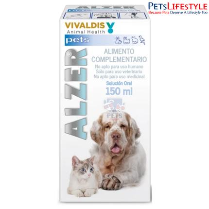 Vivaldis Alzer Syrup 150 ml for Dogs & Cats – Cognitive Health & Brain Function Support