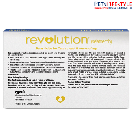 Zoetis Revolution Selamectin for Cats  Exp 05/2028