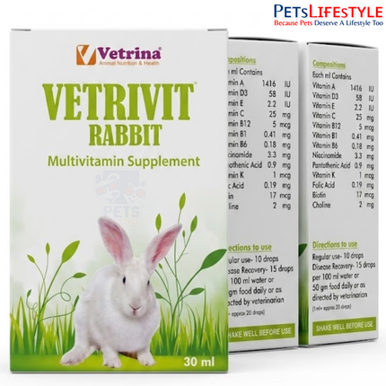 Vetrina Vetrivit Rabbit Multivitamin Supplements (30ml)