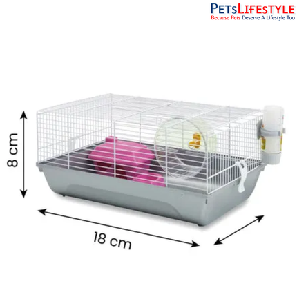 Savic Martha Hamster Cage (Small) – Compact Starter Home for Hamsters & Small Pets