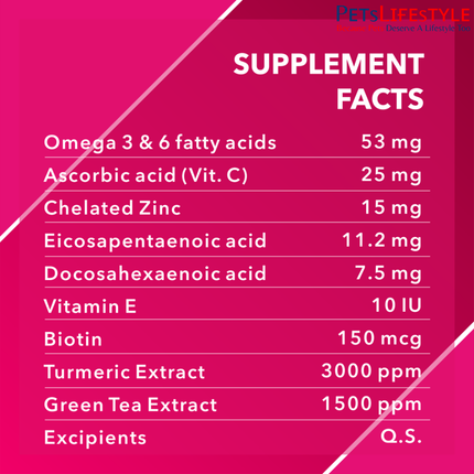 Drools Absolute Skin & Coat Supplement Tablets for Dogs