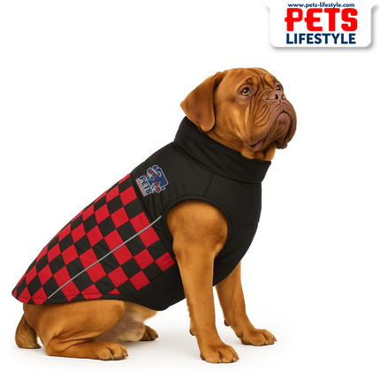 PᴇᴛsLɪғᴇsᴛʏʟᴇ Racing Jacket Dog Winter Coat (Red) – Windproof, Waterproof, Ultra Warm Fleece Lined Pet Jacket (Copy)