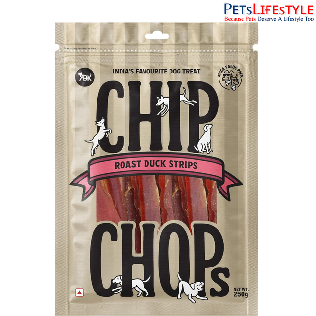 Chip Chops Roast Duck Slice Dog Treat  250gm