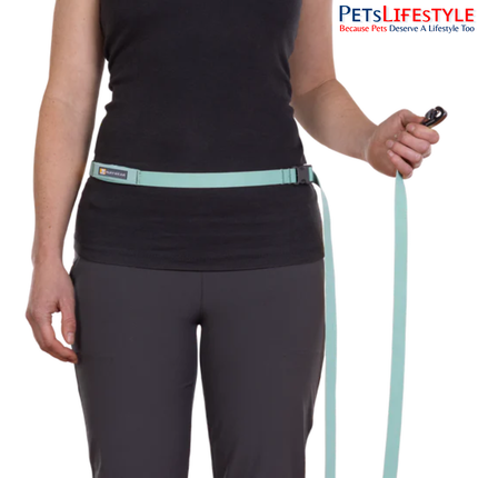 Ruffwear Flagline Dog Leash Salmon Pink | Lightweight Hands-Free Running & Hiking Leash for Dogs