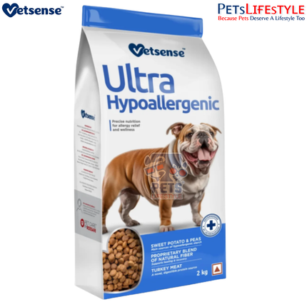 Vetsens Ultra Hypoallergenic Dog Food – Turkey with Sweet Potato & Peas