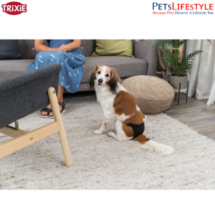 Trixie Protective Pants for Dogs – Adjustable Hygiene Pants for Heat, Incontinence & Recovery