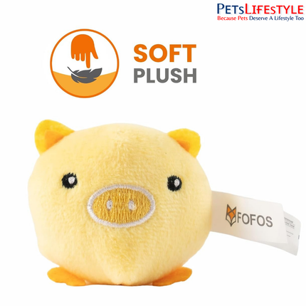 FOFOS Farm Animal Balls Cat Toy (Assorted) – Soft Plush Ball with US-Grade Catnip for Kittens & Cats