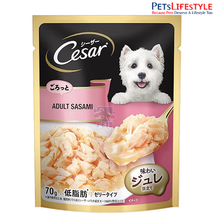 Cesar Gourmet Wet Food for Adult Dogs, Sasami Flavour