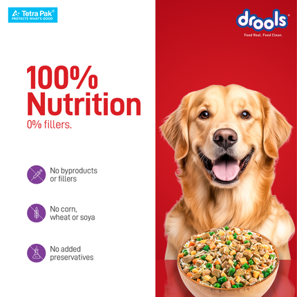 Drools Tetra Pack Real Chicken Biryani Wet Dog Food