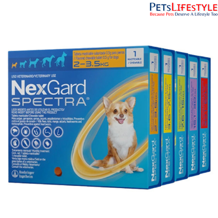 Boehringer Ingelheim Nexgard Spectra Tick & Flea Chewable Tablets for Dogs  Flea & Tick Protection