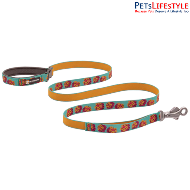 Ruffwear Flat Out Leash Dog Leash Spring Burst | Adjustable Hands-Free Everyday Adventure Leash for Dogs