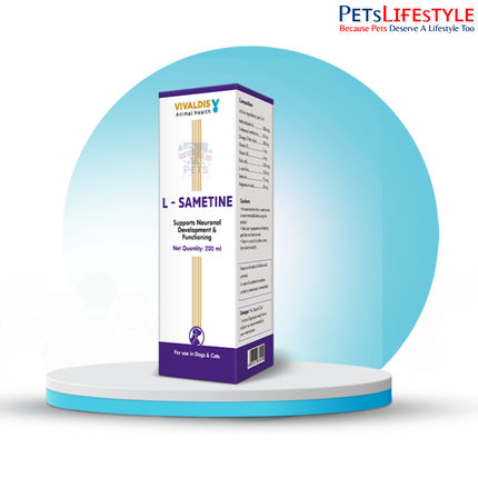 Vivaldis L-Sametine Syrup 200 ml for Dogs & Cats – Neurological, Behavioural & Cognitive Support
