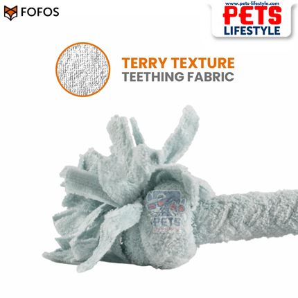 FOFOS Terry Rope 2 Knots Puppy Toy in box – Terry Teething Toy for Puppies  Soft Rope Toy