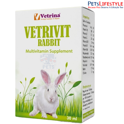 Vetrina Vetrivit Rabbit Multivitamin Supplements (30ml)