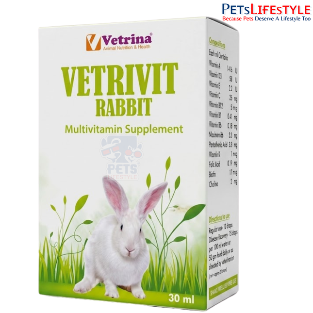 Vetrina Vetrivit Rabbit Multivitamin Supplements (30ml)