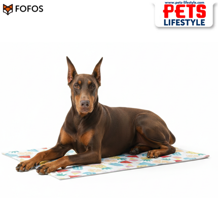 FOFOS Fruits Cooling Mat 90×50 cm – Cooling Gel Mat for Dogs