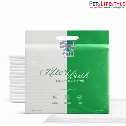 Afterbath SuperDry Training Pads – 60 cm × 90 cm (X-Large, 50 Pads)
