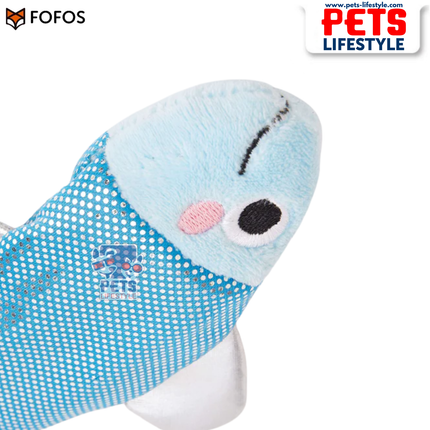 FOFOS Sardine Dancing Fish Electronic Cat Toy USB Rechargeable  Catnip Motion Toy