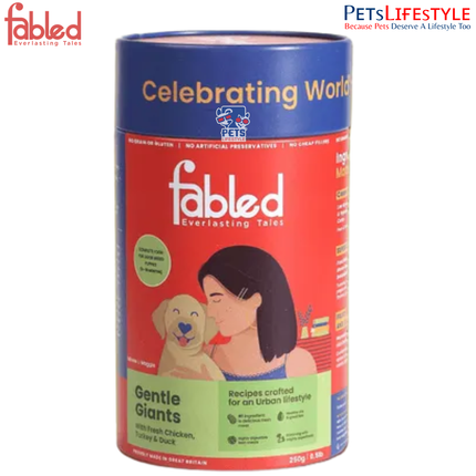 Fabled Eager to Meat Grain-Free Large Breed Puppy Food Fresh Chicken, Turkey & Duck Bone & Joint Support 3–18 Months