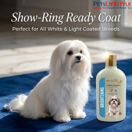 Oh My Dog Brightening Pet Shampoo 500 ml – Paraben-Free Deep Cleansing & Coat Revitalizer for Dogs