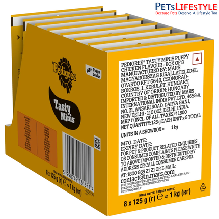 Pedigree Tasty Minis Cubes Puppy Dog Treat – With Chicken