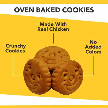 Baked Delights Chicken Flavour Round Shape Dog Treats (800g)