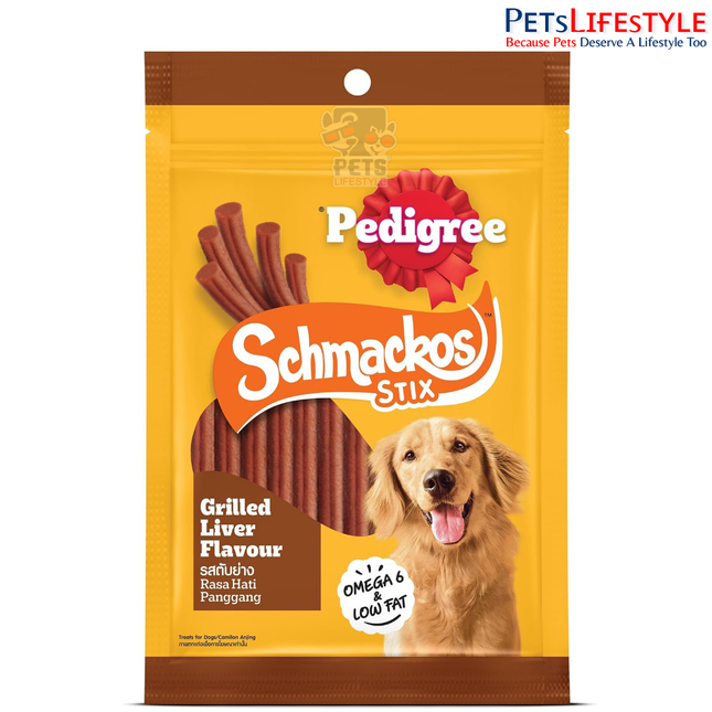 Pedigree Schmackos Stix Grilled Liver Flavour Dog Treat 70g