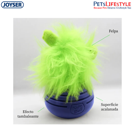JOYSER Woball Monster Interactive Dog Toy – Green/Blue (M/L)