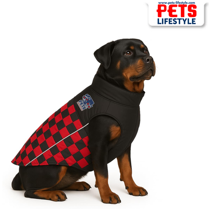 PᴇᴛsLɪғᴇsᴛʏʟᴇ Racing Jacket Dog Winter Coat (Red) – Windproof, Waterproof, Ultra Warm Fleece Lined Pet Jacket (Copy)